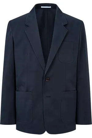MAN ON THE BOON. Blazer en coton à simple boutonnage