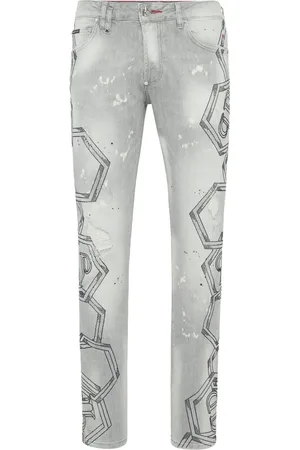 Philipp Plein Jean à ornements en cristal