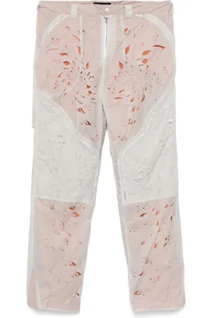 JUNTAE KIM Pantalon à pétales lasers