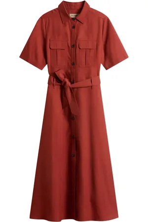 Woolrich Robe mi-longue à manches courtes