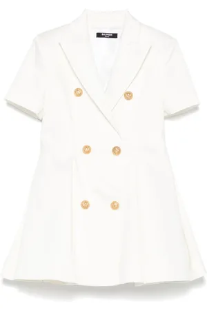 Balmain Robe à épaules structurées