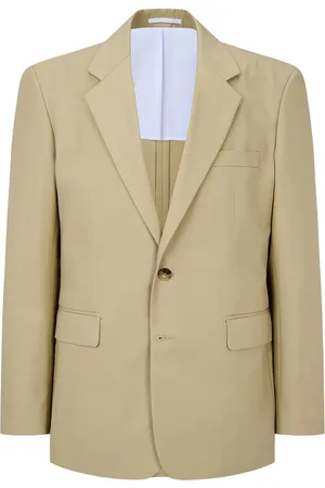 MAN ON THE BOON. Blazer Essentiel en coton à simple boutonnage