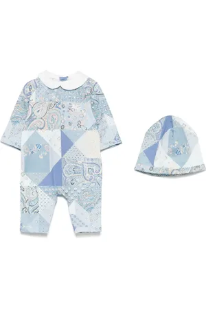 Etro Trousseau de naissance imprimé à motif Pegaso brodé