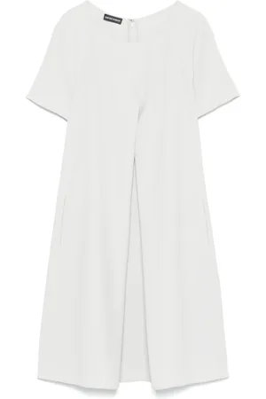 Emporio Armani Robe mi-longue à encolure ras du cou