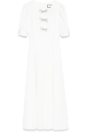 NISSA Robe mi-longue en crêpe