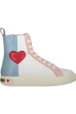Moschino Baskets montantes à détail cœur