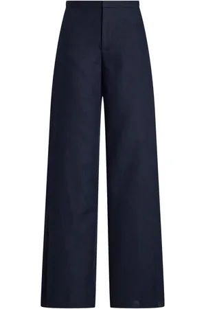 Ralph Lauren Pantalon en lin à coupe droite
