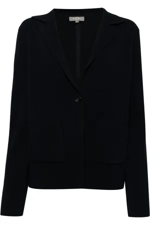 N.PEAL Blazer en cachemire à simple boutonnage