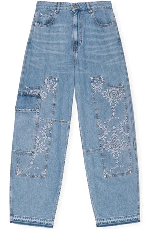 Ganni Jean à broderie anglaise