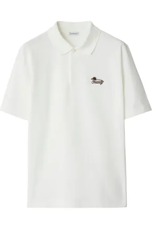Burberry Polo en coton à patch logo