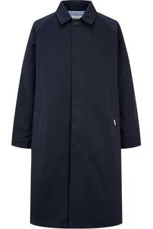 MAN ON THE BOON. Trench en coton à manches raglan
