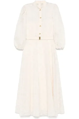 NISSA Robe mi-longue à broderies