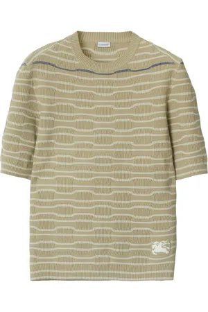 Burberry T-shirt en maille à logo brodé