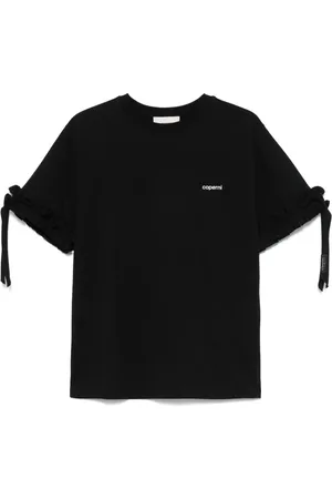 COPERNI T-shirt volanté à logo imprimé