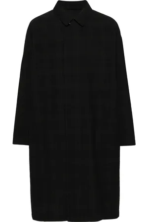 LEMAIRE Manteau en laine à carreaux