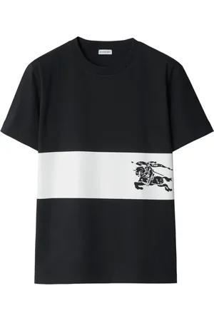 Burberry T-shirt en coton à imprimé EKD