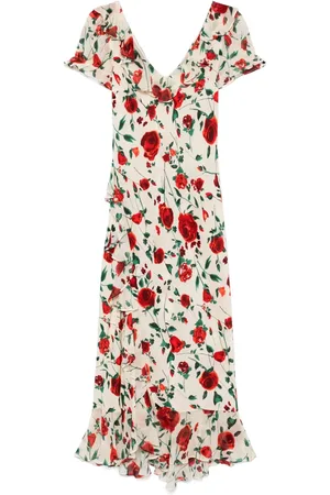 RIXO London Robe Clementina à coupe mi-longue
