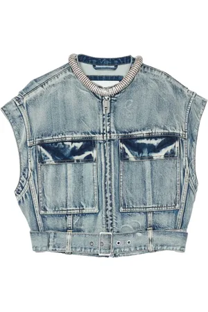 3.1 Phillip Lim Veste en jean à design sans manches