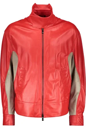 FERRARI Veste bomber en peau d
