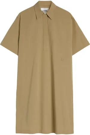 Jil Sander Robe-chemise en coton