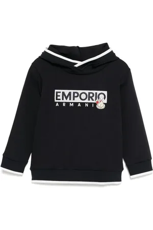 Emporio Armani Hoodie à logo brodé