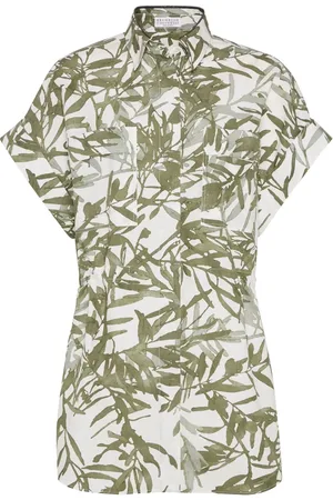 Brunello Cucinelli Chemise à boutonnière sur le devant