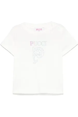 PUCCI Junior T-shirt à logo brodé
