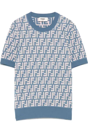 Fendi T-shirt à monogramme FF en jacquard