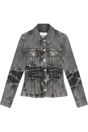 Ganni Veste en jean à effet délavé