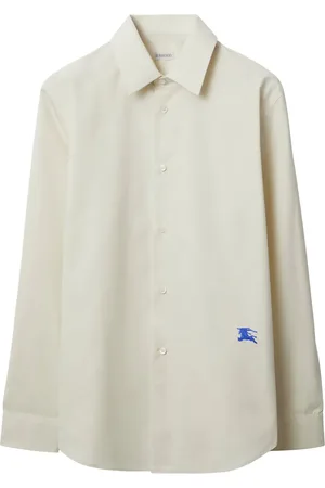 Burberry Chemise en coton à motif Equestrian Knight