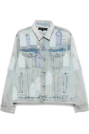 Who Decides War Veste Patched Arched en jean