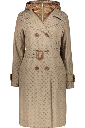 HERNO Trench à logo en jacquard