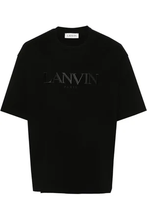Lanvin T-shirt en coton à logo brodé