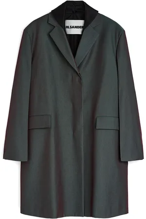 Jil Sander Manteau à empiècement en dentelle