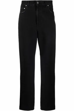 Golden Goose Pantalon droit à patch logo