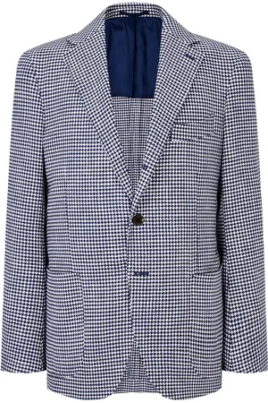 MAN ON THE BOON. Blazer à motif pied-de-poule