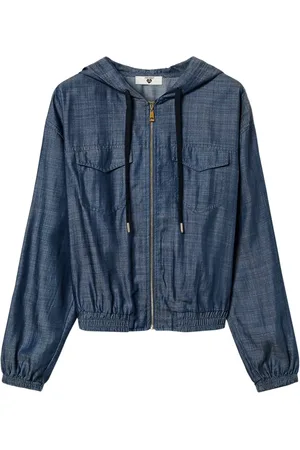 Twin-Set Veste en jean à capuche