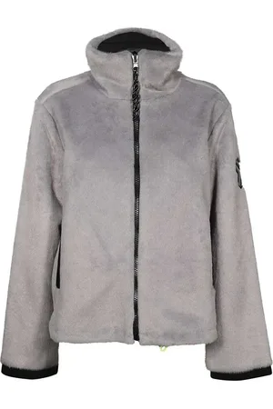 John Richmond Veste en fourrure artificielle à patch logo