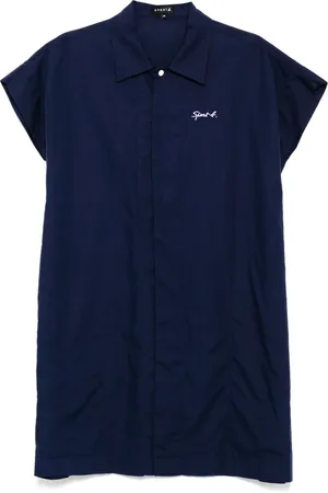 AGNÈS B. Robe-chemise à manches courtes