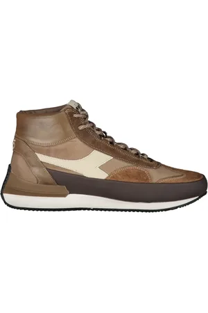 Diadora Baskets en cuir à logo embossé