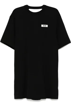 Msgm Robe à logo brodé