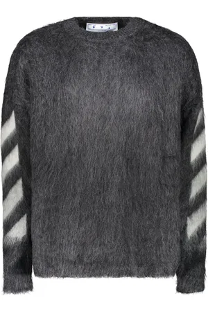 OFF-WHITE Pull en laine à motif Arrows en intarsia