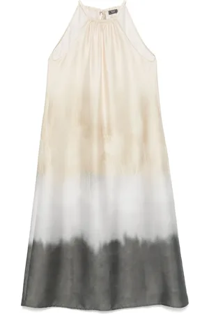 PESERICO SIGN Robe longue à imprimé dégradé