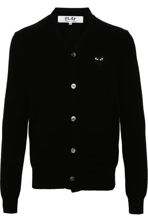 Comme des Garçons Cardigan en laine à patch cœur