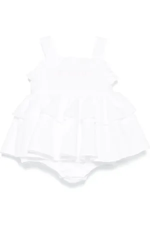 Balmain Robe à logo brodé
