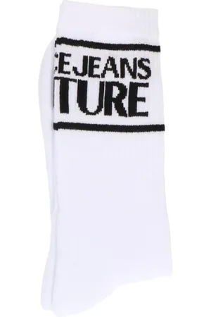 VERSACE Chaussettes à logo en jacquard