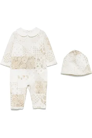 Etro Trousseau de naissance imprimé à motif Pegaso brodé