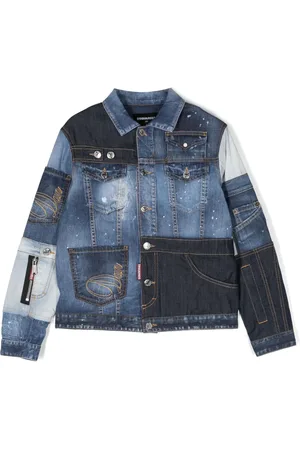 Dsquared2 Veste en jean à design patchwork