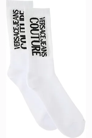 VERSACE Chaussettes à logo en jacquard