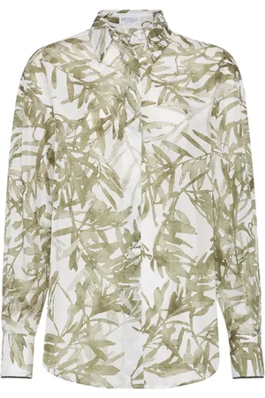 Brunello Cucinelli Chemise à boutonnière sur le devant